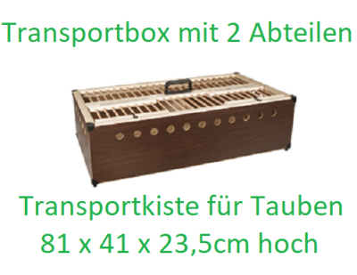 Taubentransportkiste Premium Qualität