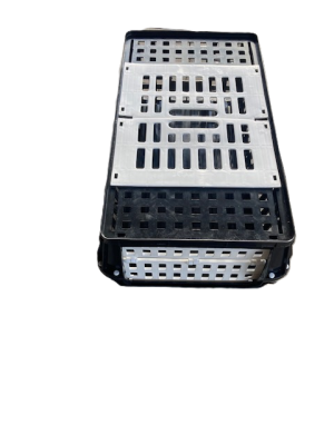 Preview: Geflügeltransportkiste von der Seite mit 2 Öffnungen