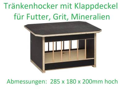 Tauben Tränke Hocker