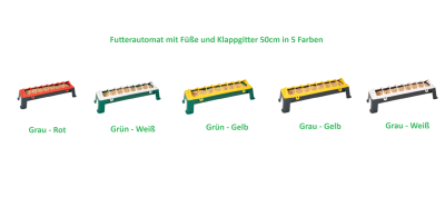 Futterrinnen - mit Klappgitter bis 100cm