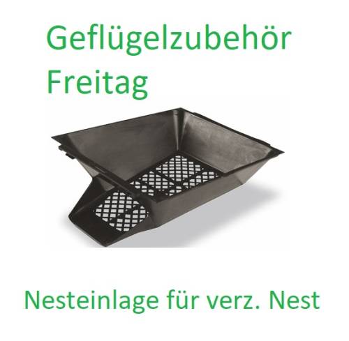 Legenest mit geöffneter Eierschublade