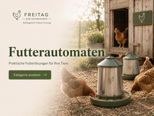Futterautomaten und Futtersilos für Hühner und Geflügel